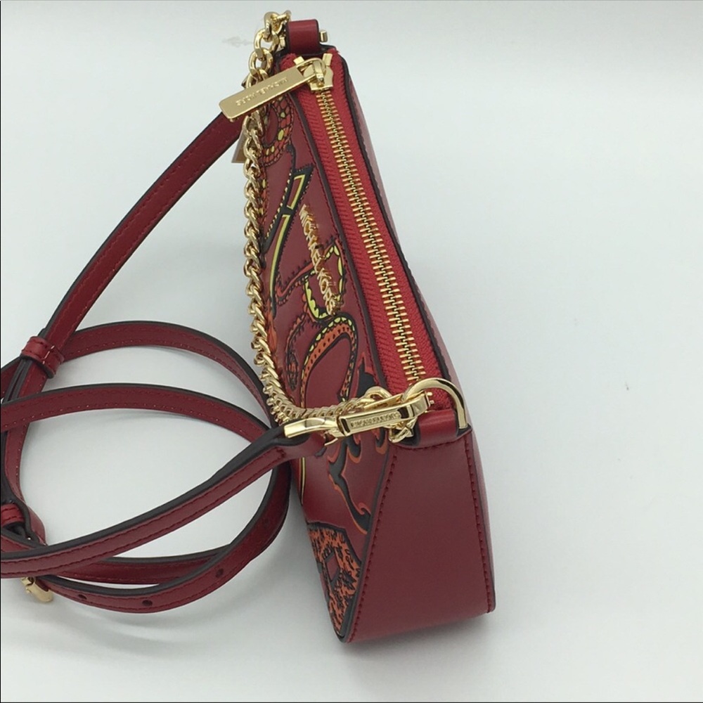 MICHAEL KORS BARCELONA SM ZIP POUCHETTE SCARLET - Picture 5 of 8